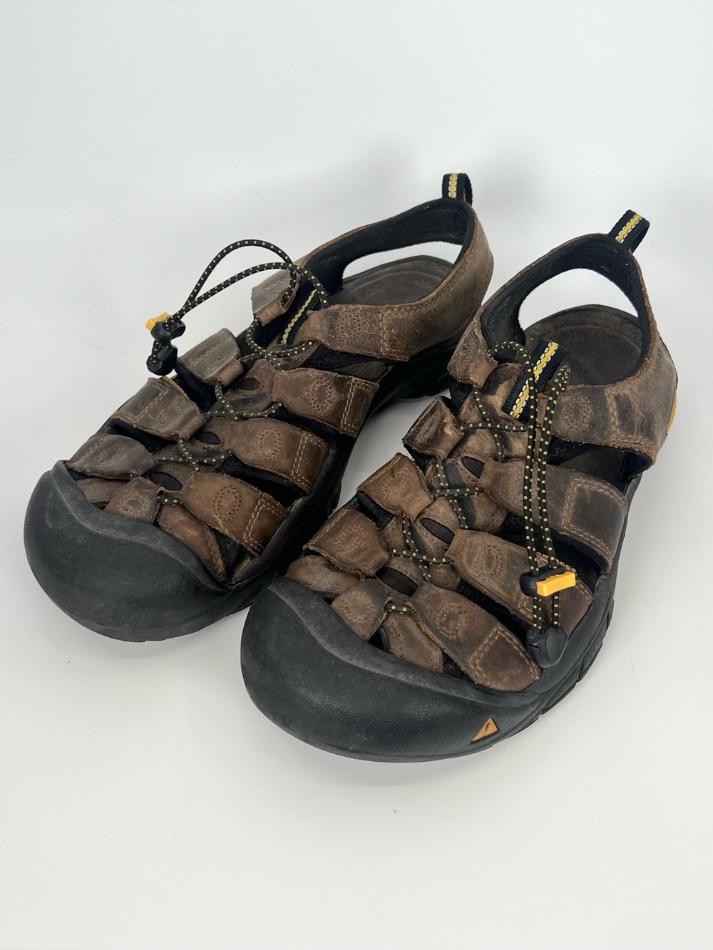 Keen Newport H2 Mens Brown Leather Waterproof Hiking Sandals Size 10.5